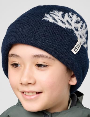 Jack Wolfskin Unisex Kinder Palaja K Beanie-Mütze, Night Blue, Einheitsgröße EU