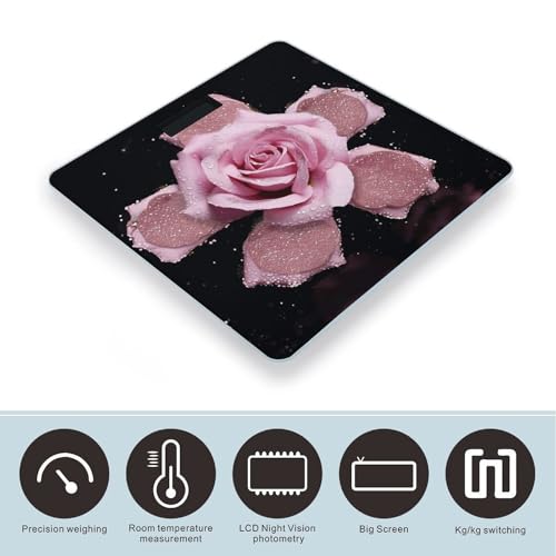 Báscula Digital de Baño con Vidrio Templado y Pantalla LCD miniatura 3