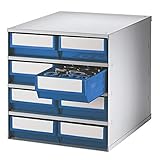 Staffelpreisvorteil ab: 1 Stück, Schubladen-Anzahl/Größe: 8 Stk HxBxT 70 x 170 x 365 mm Gehäusehöhe: 395 mm, Gehäusetiefe: 400 mm