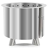 ANWENDUNG | Die einzigartige Funktionalität der Feuertonne (Kamineffekt) verbrennt effektiv und senkt so den Verbrauch an Brennstoffen. Das Grillrost mit Erdspieß kann ganz einfach neben der Feuerschale oder direkt am Lagerfeuer genutzt werden. Alternativ können Sie den Spieß in den Halter unserer BBQ-Toro Feuertonne stecken.