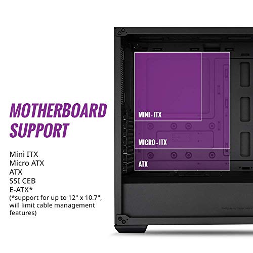 GABINETE MASTERBOX MB511 MID TOWER com 3 FANS de LED ARGB PRETO - MCB-B511D-KGNN-RGA, Cooler Master