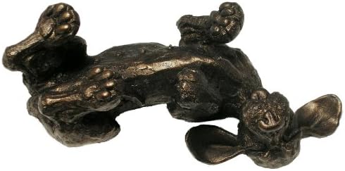 Amber - Please scratch my tummy! Cold cast bronze figure by Harriet Dunn, from the Frith Pups Sculpture - Naturally collection (HD012). by Frith Sculpture - Naturally. Frith Pups.