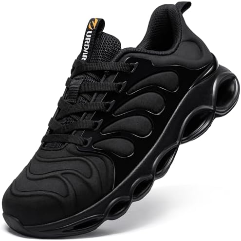 LARNMERN Sicherheitsschuhe Herren Damen Arbeitsschuhe Arbeitsturnschuhe | Bequem,Stahlkappe,Dämpfung,Leichtgewicht,Atmungsaktiv ,Mode