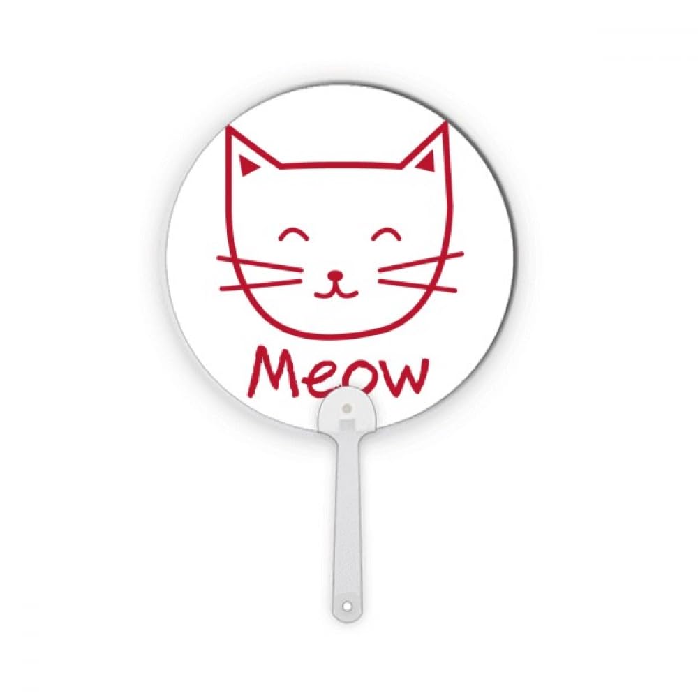 Chat mewing cartoon protection animal rond portable en plastique pour decoration