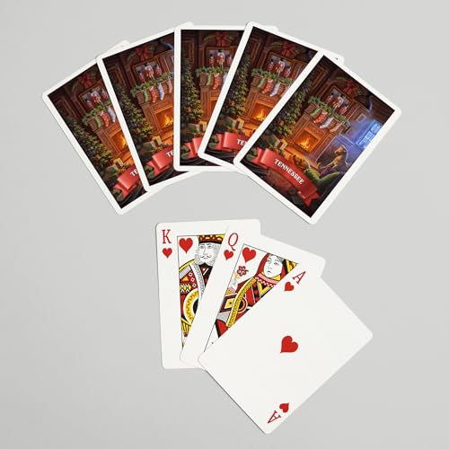 Lantern Press Tennessee, Navidad, Baraja de 52 Cartas Poker miniatura 7