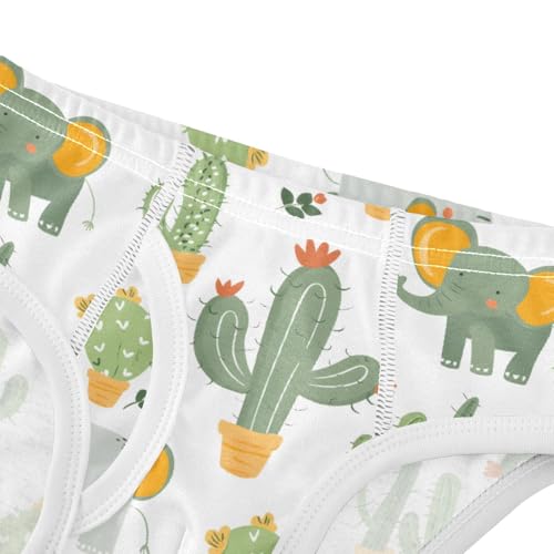 Elephant Cactus Boys' Underwear 100% Cotton Boys' Briefs Soft Toddler Underwear4