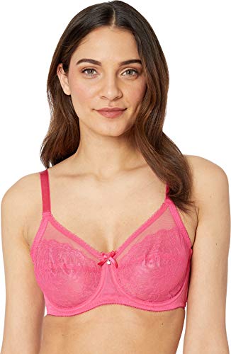Image of Wacoal Women's Retro Chic Unlined Mesh Full Coverage Underwire Bra, 855186