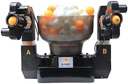 Ping Pong Robot, Professional Double-Head Table Tennis Ball Machine Ping Pong Robot Automatic Shooting Server Pitching Machine,Table Tennis Robots Automatic Ball Machine For Training,Collector88