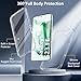 S23 FE phone case, for Samsung Galaxy S23 FE Case with Built-in Screen Protector,Dual Layer Military-Grade Protection Full Body silicone Cover Slim Anti-Slip Galaxy S23 fe phone case 5g,Clear