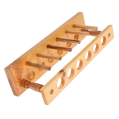 NUOLUX 木製試験管スタンド 多機能ラック 実験室 研究 教育用 試験管収納 整理効率向上 滑らか仕上げ 清掃簡単