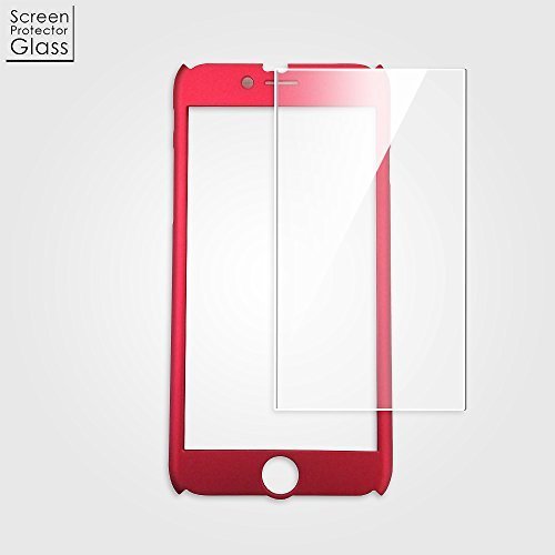 AnsTOP Screen Protector For iPhone 6/7 Plus, [Tempered Glass] Unique Size [LCD Touch Screen Covered Only] Work with iPaky 360 Protection Phone Case 5.5 Inch Only