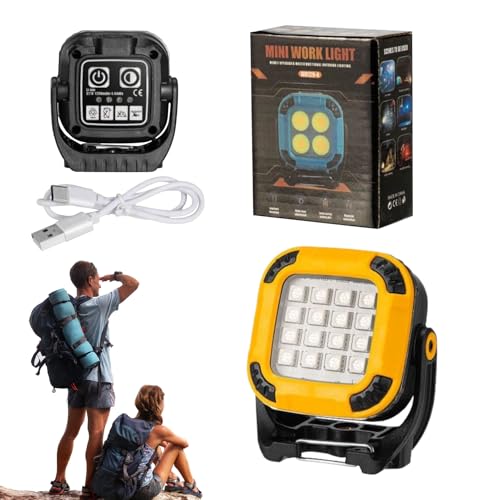 Luz LED Imanada | Luz LED Impermeable Con Gancho Magnético,Iluminación Portátil Multiusos De Seguridad Para Debajo De Muebles Viajes Armarios Senderismo Camping