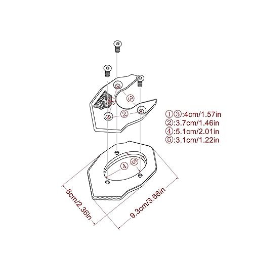 Piede del Motociclo Cavalletto Laterale
