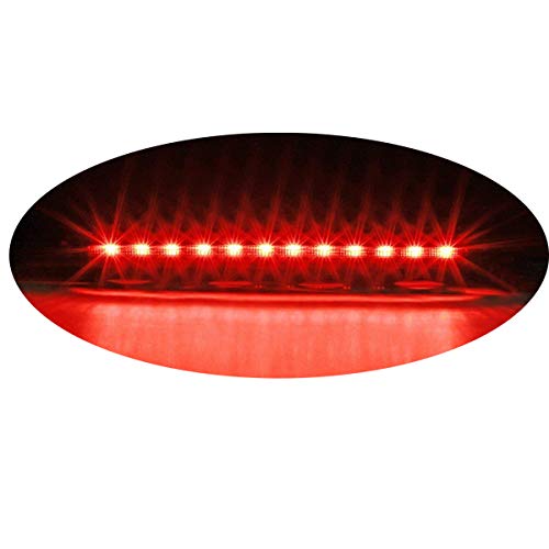 High Mount Stop Light LED 3rd Third Brake Light Rear Brake Tail Light For 1999-2004 Ford Mustang Lens LED Brake Lamp Red - Thumbnail 2