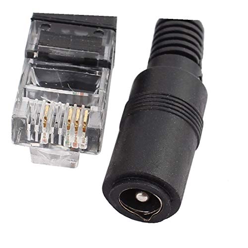Inyector y divisor POE DC24V, salida DC12V 2A, 1 puerto RJ45, negro, modelo ML-102E, marca FIYA miniatura 2