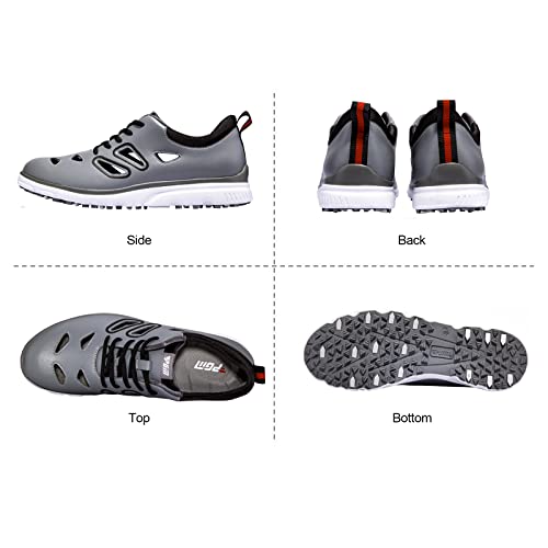 PGM 2023 Professional Golf Shoes Mens - Summer Breathable Mens Golf Shoes Spiked - Golf Training Sport Sneakers Anti Slip Walking Footwears Outdoor