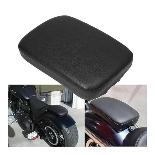 Siège passager arrière moto custom pour Softail et customisation noire