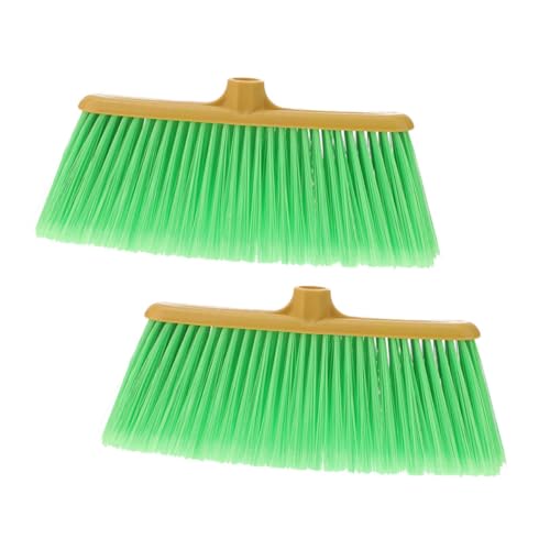 minkissy Broom Head Refill Part 2pcs Plastic Broom Head for Clean Floor and Household Use