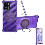 Custodia per Azpen G620 Case Phone Cover Custodia [ con 9H HD Vetro Temperato][Supporto ad Anello a 360°, Magnetico] CX-31-ZI