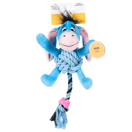 Disney for Pets Winnie the Pooh: Eeyore Rope Pet Toy Dog Toys | Rope Tug Toy for Dogs Inspired by Winnie the Pooh 8 Inch