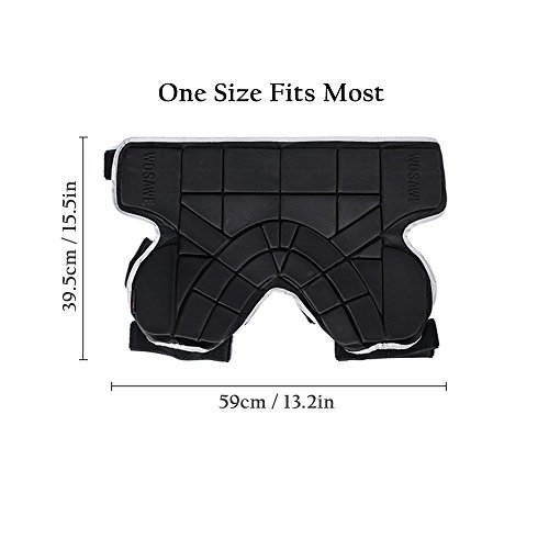 Lixada EVA Paded Hip Butt Proteção Calças Curtas Shorts de Impacto Ajustável Protective Gear Guard P