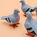 LUOZZY 4pcs Pigeon Wind Up Toys Dove Clockwork Pigeons Model for Jumping Simulation Early Clockwork Toy Kid Winding Flying Bird Party Favors Ornament, Random Color