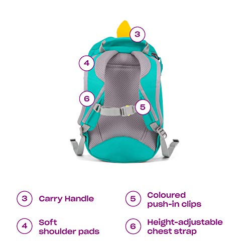 Affenzahn Kleiner Freund Kindergarten-Rucksack für 1-3 Jährige Ergonomisch Reflektierend Ziehzunge mit Namensschild – Bild 6