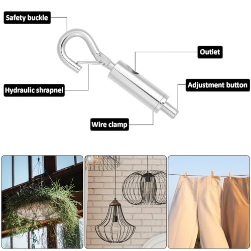 Image of Frame Wire for Hanging16.4 FT 5 /64 inch Heavy Mirror Frame Hangings Kit with Screws Heavy Duty Stainless Steel Rope for Lamps Billboards Basket Flowerpot Pictures Holds Up to 66lbs(30kg)