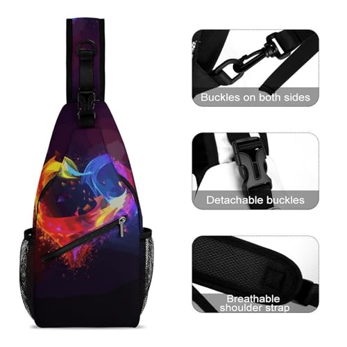 Sling Bag Crossbody Casual para Senderismo y Viaje miniatura 3