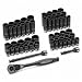 Grey Pneumatic Corp. GY81259CRD .38 in. Drive 12 Point Fract. & Metric Duo Socket Set - 59 Pieces