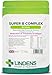 Price comparison product image Lindens - Super B Complex Tablets - 90 Pack - UK Made - 3 Months Supply with a Full Spectrum of B Vitamins and Vitamin C - Reduces Tiredness and Fatigue - Letterbox Friendly, Vegan