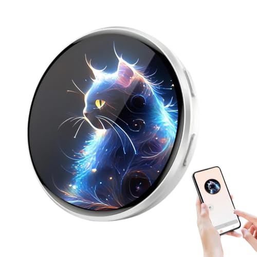 Chapa digital de 1,7 pulgadas con pantalla inteligente para fotos de juegos y coleccionistas