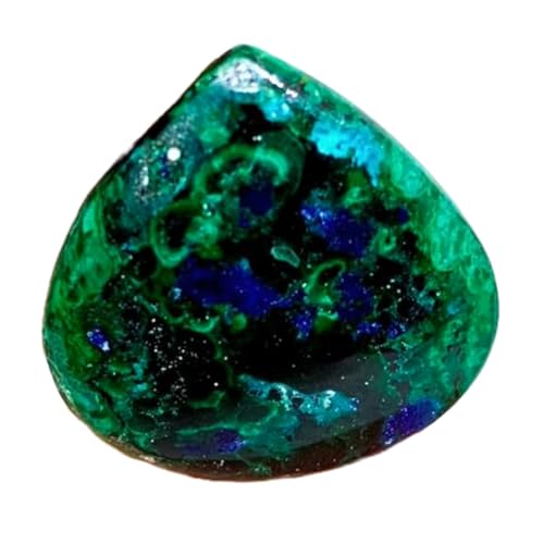 Azurite malachite naturelle en poire pour créer votre collier personnalisé