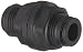 Legris 3116 56 00 Nylon & Nickel-Plated Brass Push-to-Connect Fitting, Inline Bulkhead Union, 1/4" Tube OD