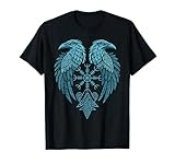 Aegishjalmur - Norse Symbol - Huginn & Muninn Viking Raven T-Shirt