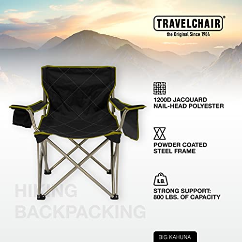 Travelchair Big Kahuna Chair, Supersized Camping Chair, 800Lb Capacity, Black, One Size (599) #TOP1