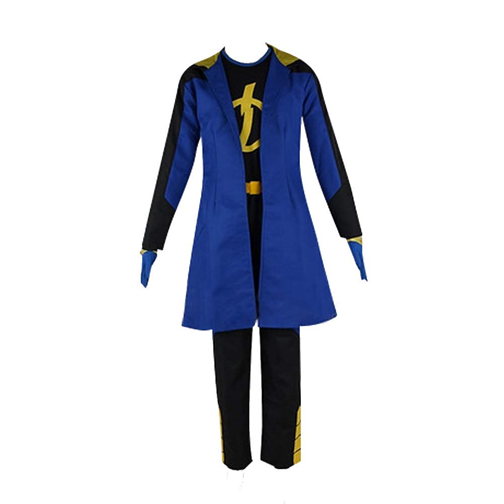 Fortunehouse Static Shock Costume Static Cosplay Costume for Men Superhero Costume