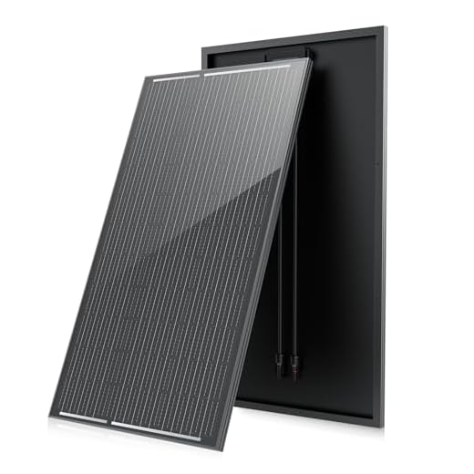 Solarpanel 200W, 12V PV Modul, SMBB Technologie, Hohe Effizienz Monocrystalline Solarmodul, Full Black Aluminium Frame Solar Panel, Ideal for Balcony Power Plant, Motorhome, Boat (200W)
