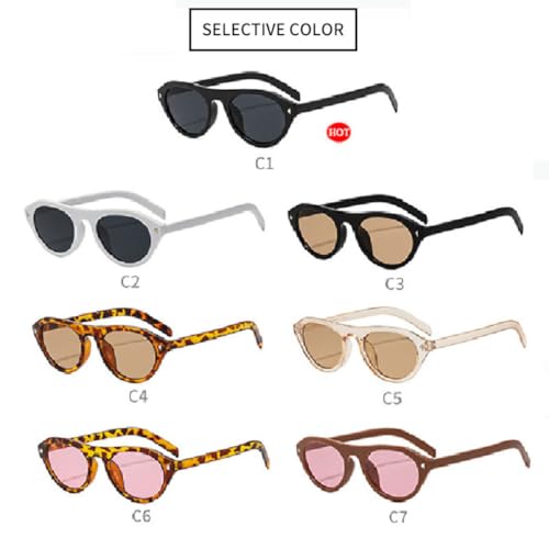 Lunettes de soleil œil de chat rétro aux finitions soignées - 5