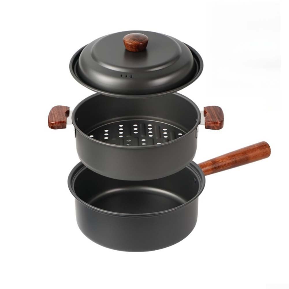 Set Cuisine Camping 3L Alu Antiadhésif Pliable