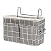 Tasche da Letto Appendibile Borsa da Comodino per Organizer Sospesa Portaoggetti da Letto Appendibile Pratici Tasche da Comodino per Casa, Ufficio, Scuola, Dormitorio (Griglia Grigio)