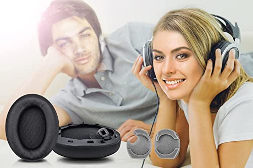 Replacement Earpads Compatible with Sony WH-1000XM4 (WH1000XM4) Headphones, Soft Protein Leather Ear Pads Cushions with Noise Isolating Memory Foam, Without Affecting Sensor (Black) - Image 6
