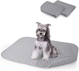 Nobleza 2 Pack Reusable Washable Puppy Pads, 89x75cm Large Anti-slip Bottom Dog Training Pads, Super Absorbent Leak-proof Incontinence Pet Pee Wee Mat, Dog Toilet for Cat Rabbit
