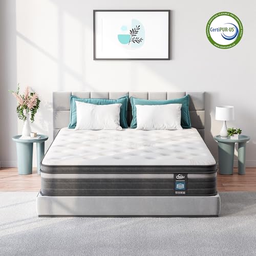 TeQsli Gel Federkernmatratze 90x200 cm 9-Zonen Matratze 25cm Höhe H3 H4 Härtegrad, Orthopädische Taschenfederkern… – Ansicht 2