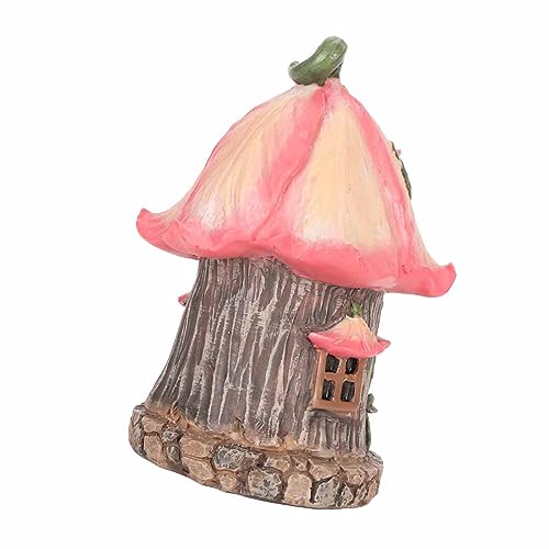 Casa de hadas de gnomo para decorar el césped y dar vida al patio trasero 3