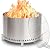 HGD 28 Inch Smokeless Firepit, Stainless Steel Fire Pit, Wood Burning Firepit for Patio Garden Picnic