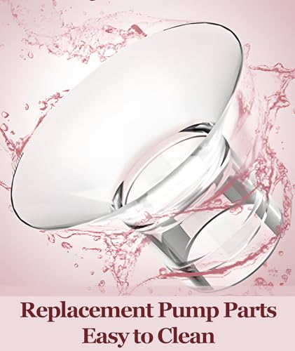 Image of 6Pcs Spectra Breast Pump Flange Inserts, Breast Pump Flange Sizing Kit with Nipple Ruler, Compatible with Most Breast Pumps for Comfortable Pumping (Transparent （12PCS）)