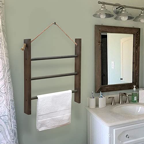 CuffUp Towel Ladder for Bathroom, Blanket Ladders for The Living