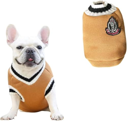 Image of Lulala Pet Dog Sweater for Winter - Soft, Thick Knitwear Shirt Vest for Small Dogs, Classic Warm Puppy Sweater, Perfect for Cold Weather & Puppies, Comfortable & Cozy Dog Clothes