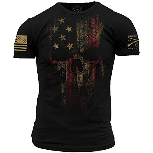 Grunt Style Men's American Reaper 2.0 Short-Sleeve Tee (Large, Black)